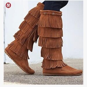 Minnetonka Fringe Boots